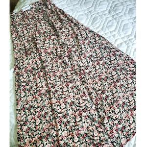 Floral maxi skirt